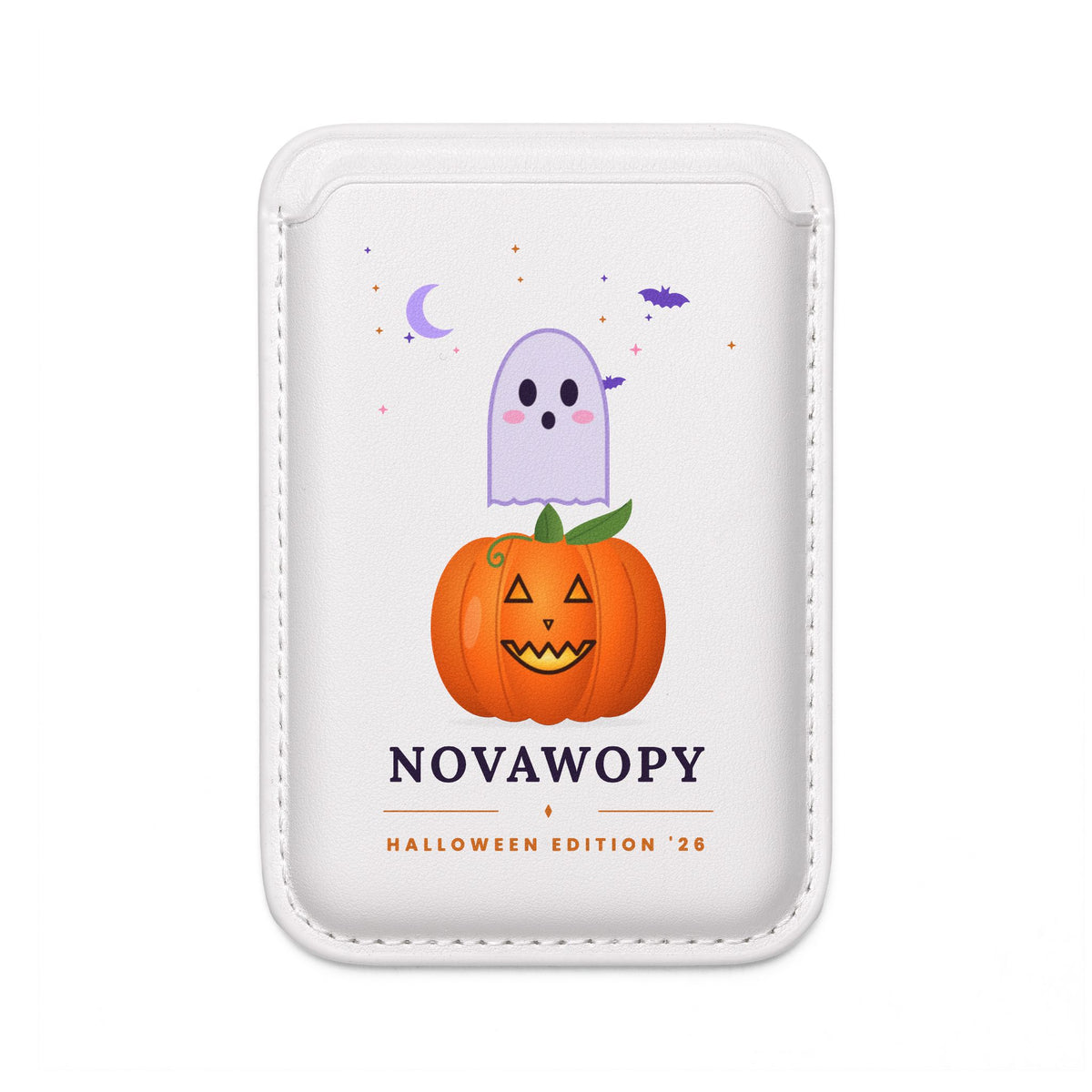 Halloween White Edition '26 | Limited Vegan Leather MagSafe Wallet